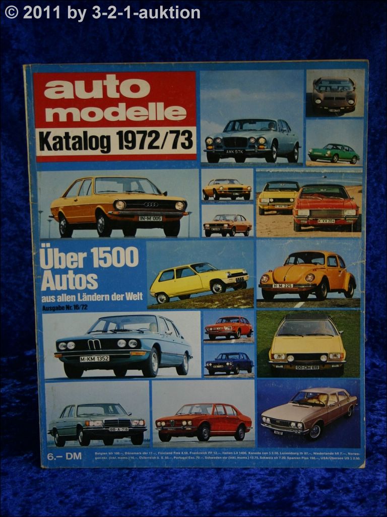 Auto Modelle Katalog Autokatalog AMS 1972 1973 Nr. 16 - Bild 1 von 1