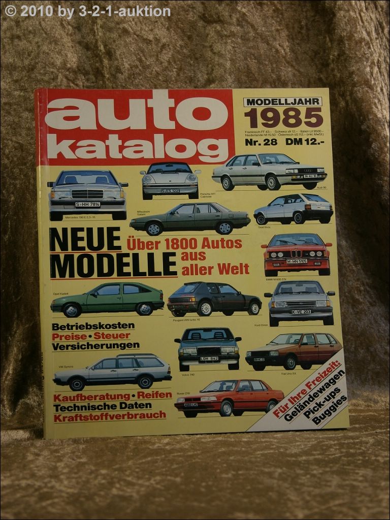 Auto Katalog Autokatalog AMS 1985 Nr. 28 - Bild 1 von 1