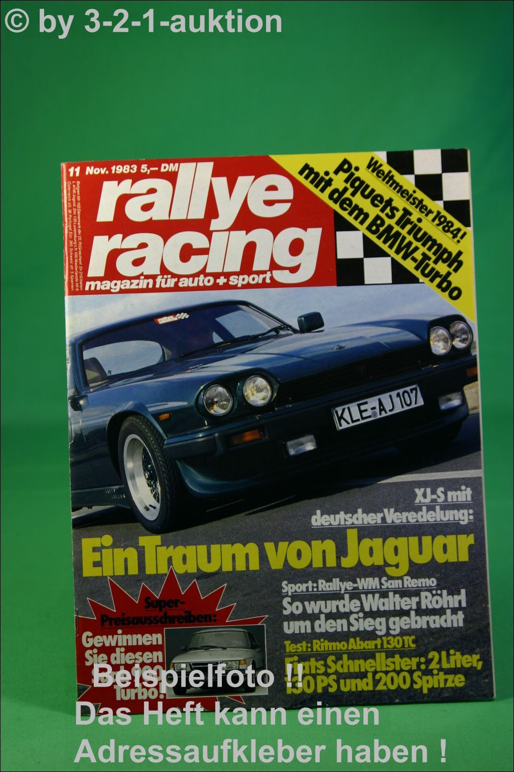 Rallye Racing 11/83 Jaguar XJ S Fiat Ritmo Abarth 130