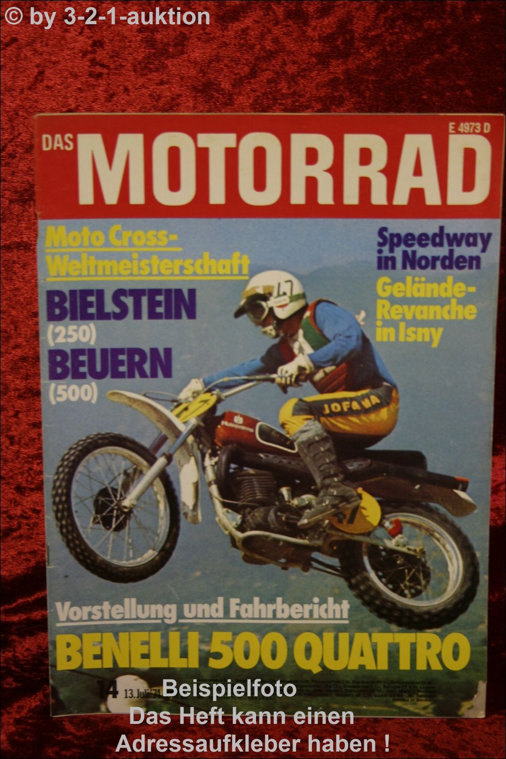 Das Motorrad 14/74 Benelli 500 Quattro BMW Motoren
