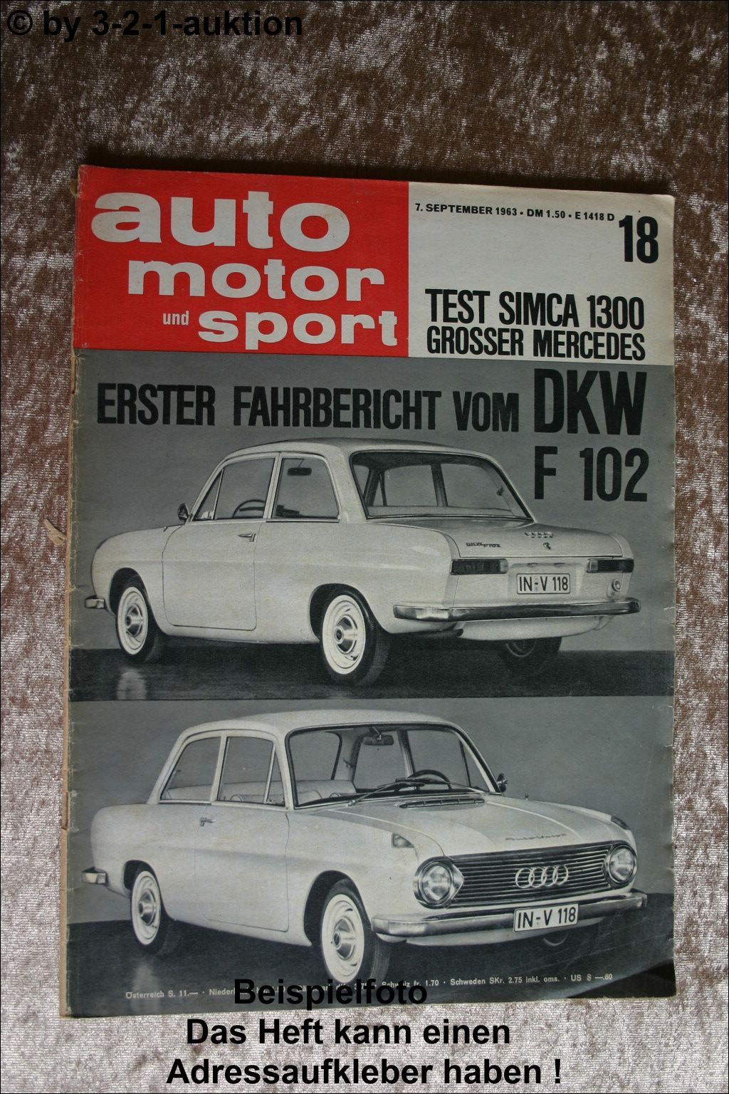 ford vedette v8 on Ams Car Motor Sport 18 63 Simca 1300 Dkw For 102 Mercedes 600 Fiat 2300 Lusso Ebay
