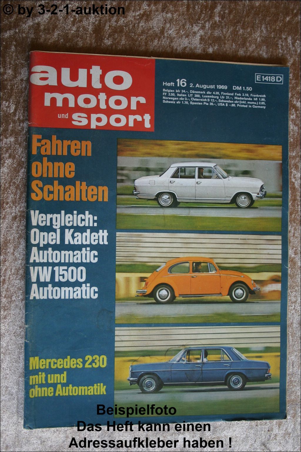 Ams Car Motor Sport 16 69 Renault Alpine 1300 S Mercedes 230 Vw Beetle 1500 Ebay