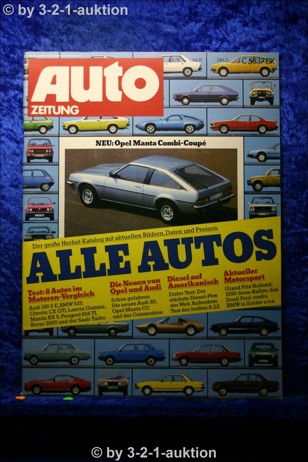 Car Newspaper 19 78 Vauxhall Manta Cc Rover 3500 Saab Turbo Audi 100 5e Bmw 525 Ebay